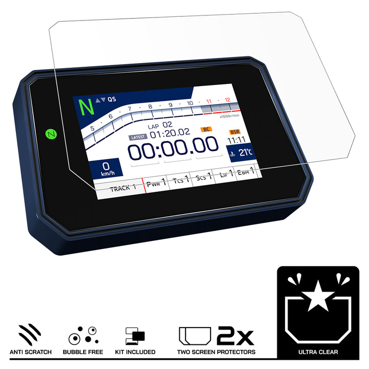 Speedo Angels Dashboard Screen Protector For Various Yamaha Models - 2 x Ultra Clear