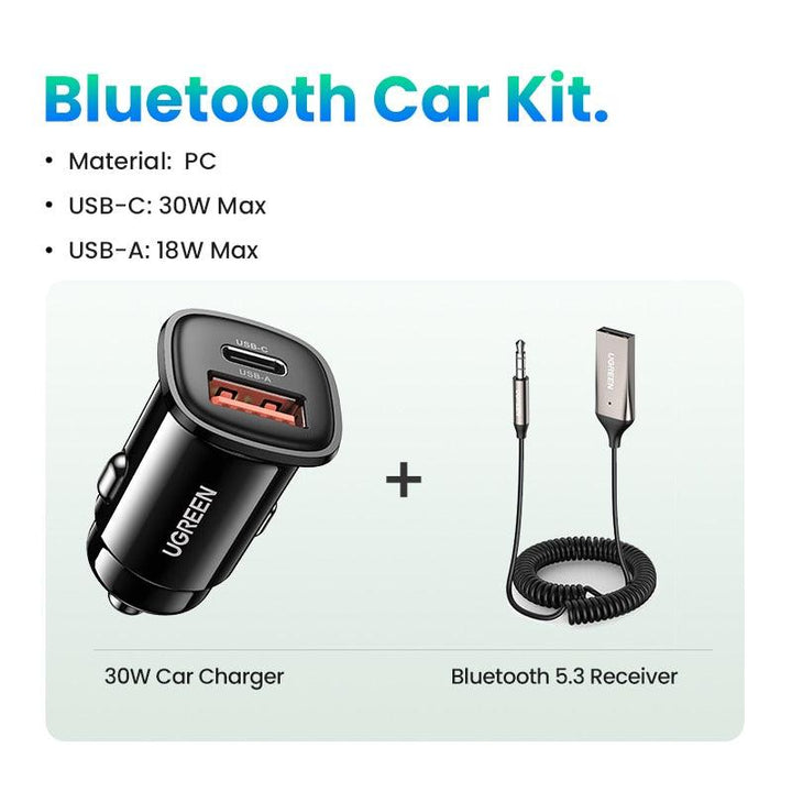 Wireless Bluetooth Aux Adapter for Car Speaker - Music, Calls, and Handsfree Convenience - DriftnDrive
