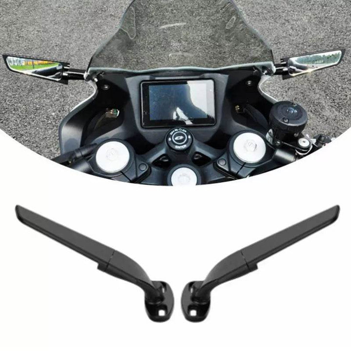 Universal Stealth Wing Motorcycle Mirrors - DriftnDrive