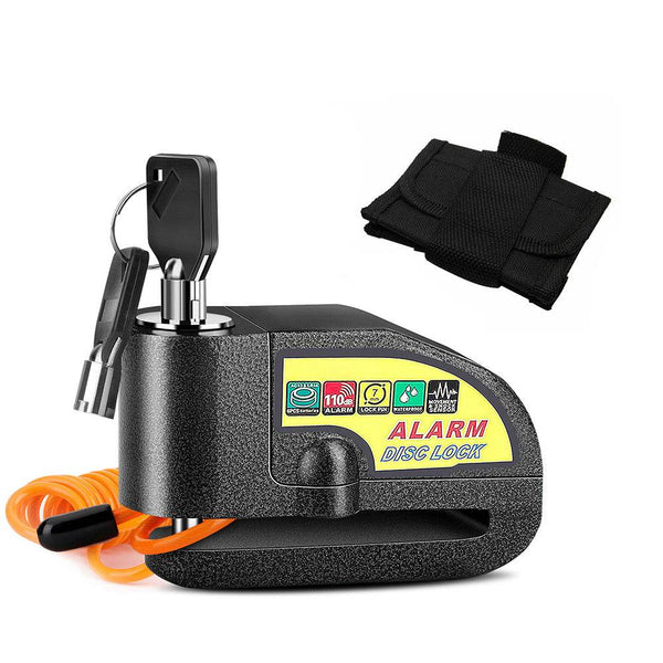 Motorcycle Alarm Disc Lock with Brake Handlebar Throttle Grip Lock – Bike Security System - DriftnDrive