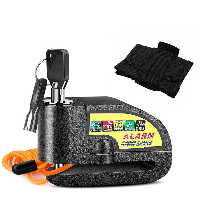 Motorcycle Alarm Disc Lock with Brake Handlebar Throttle Grip Lock – Bike Security System - DriftnDrive
