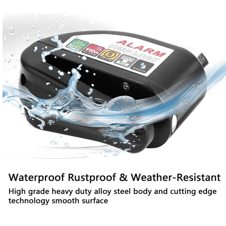 Motorcycle Alarm Disc Lock with Brake Handlebar Throttle Grip Lock – Bike Security System - DriftnDrive