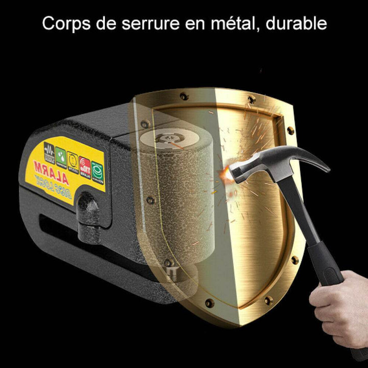 Motorcycle Alarm Disc Lock with Brake Handlebar Throttle Grip Lock – Bike Security System - DriftnDrive