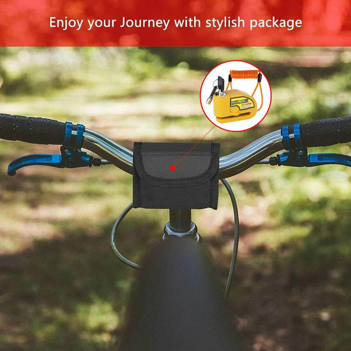 Yellow Motorcycle Alarm Disc Brake Lock – 110dB Anti-Theft Waterproof Security for Bike, Scooter, Electric Motor - DriftnDrive