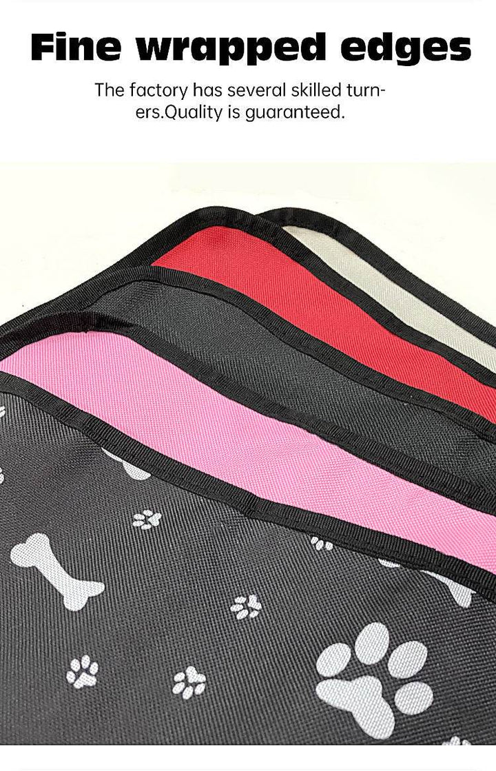 4 Pcs Waterproof Pet Car Seat Cover – Scratch-Resistant Oxford Cloth - DriftnDrive