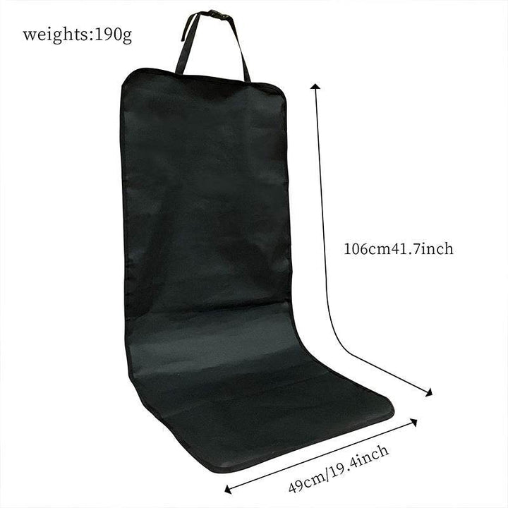 4 Pcs Dark Grey Waterproof Pet Car Seat Cover – Scratch-Resistant Oxford Cloth - DriftnDrive