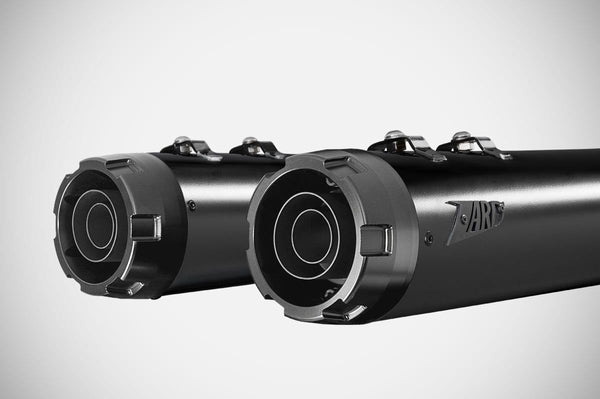 Zard 4.5 Inches Slip-On Exhaust (Street Version) For Harley Davidson CVO Road Glide (2021 - Onwards) - Black