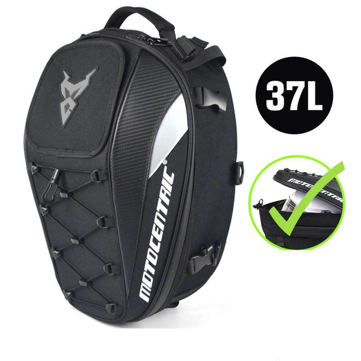 MOTOCENTRIC Expandable Waterproof Motorcycle Tail Bag | Durable & Versatile Luggage - DriftnDrive
