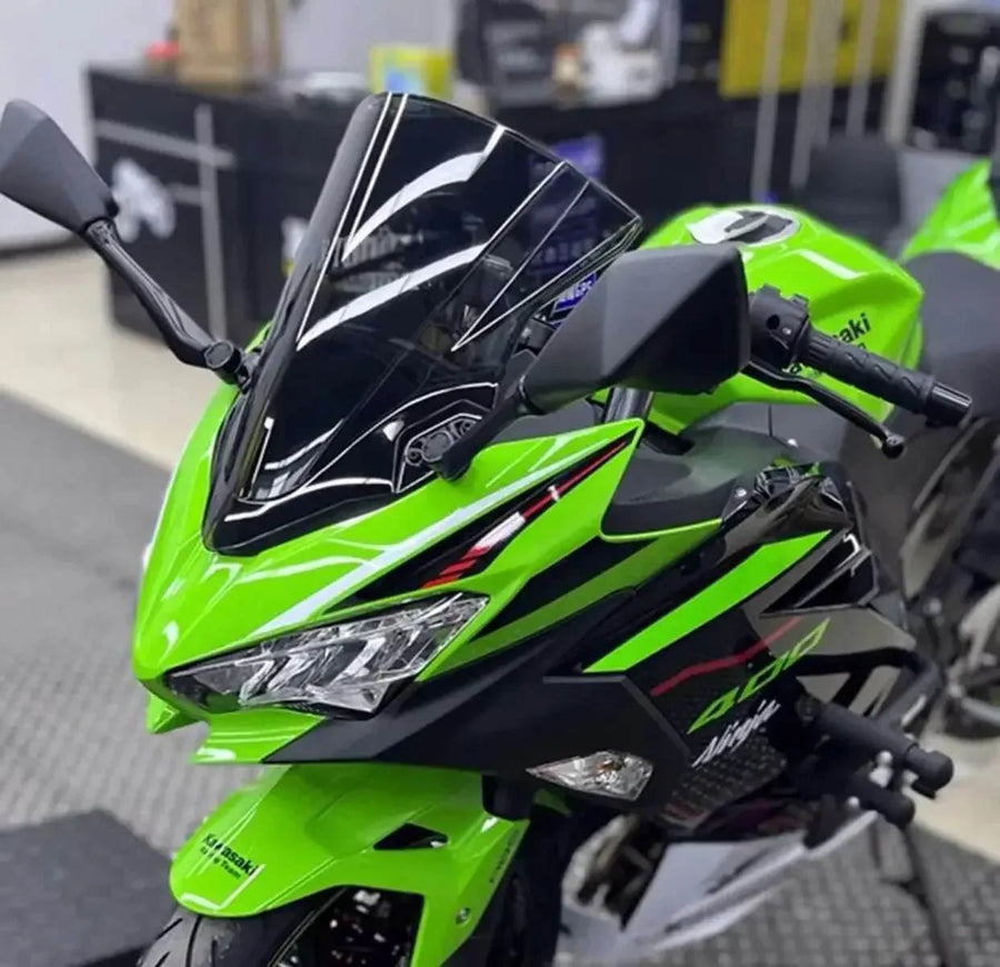Double Bubble Windshield For Kawasaki Ninja 400 2017-2024 - DriftnDrive