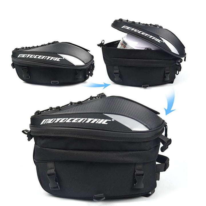 MOTOCENTRIC Expandable Waterproof Motorcycle Tail Bag | Durable & Versatile Luggage - DriftnDrive