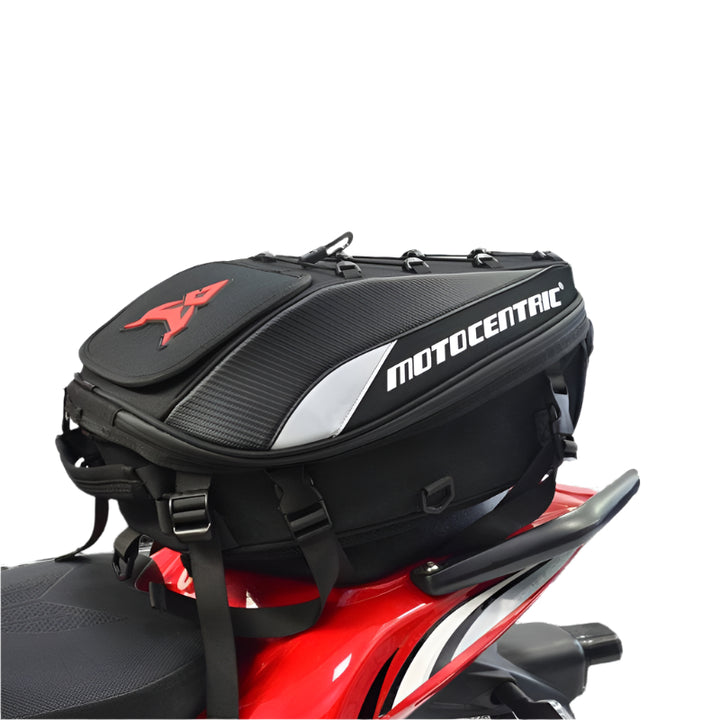 MOTOCENTRIC Expandable Waterproof Motorcycle Tail Bag | Durable & Versatile Luggage - DriftnDrive
